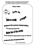 bullying worksheet